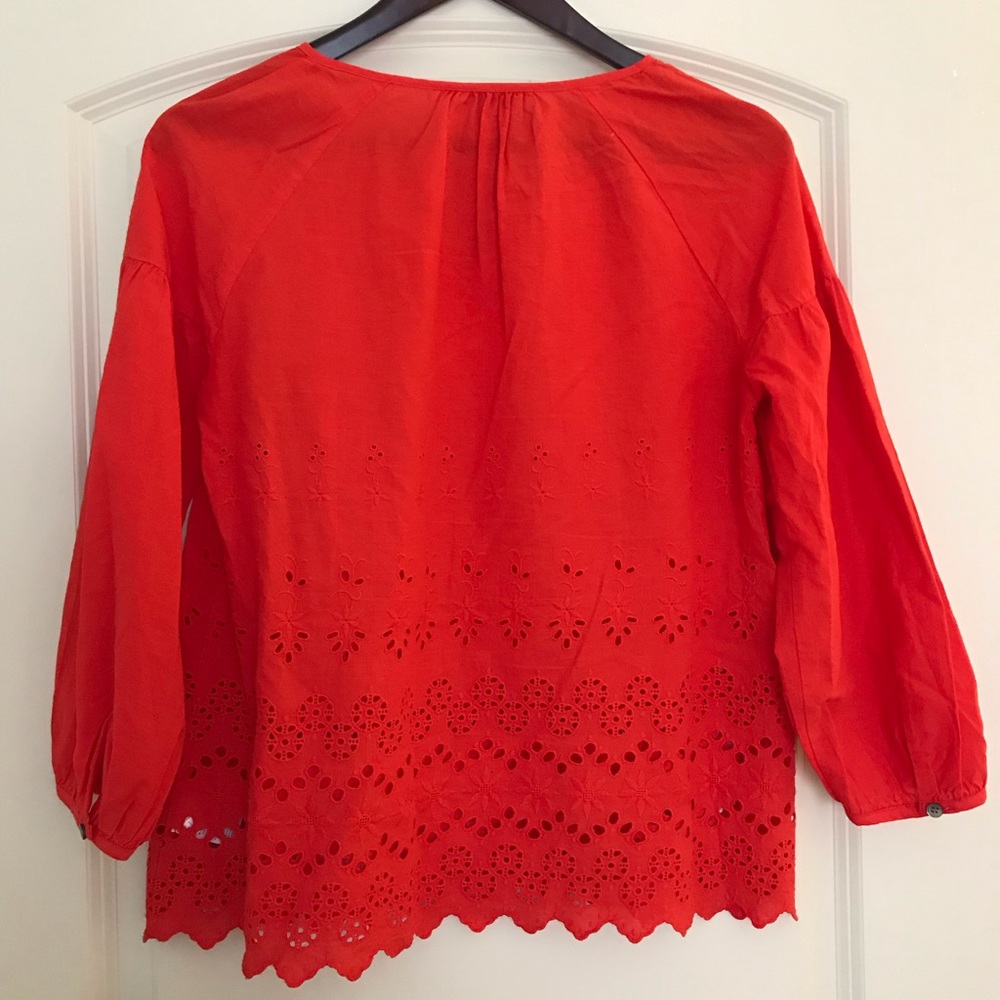 Madewell eyelet lattice top. - Picture 4 of 5